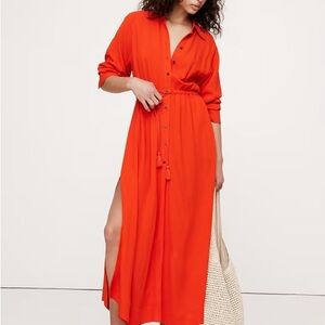 Banana Republic Orange Maxi Dress